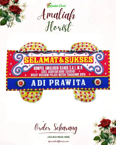 Papan Bunga Ucapan Selamat Argotirto